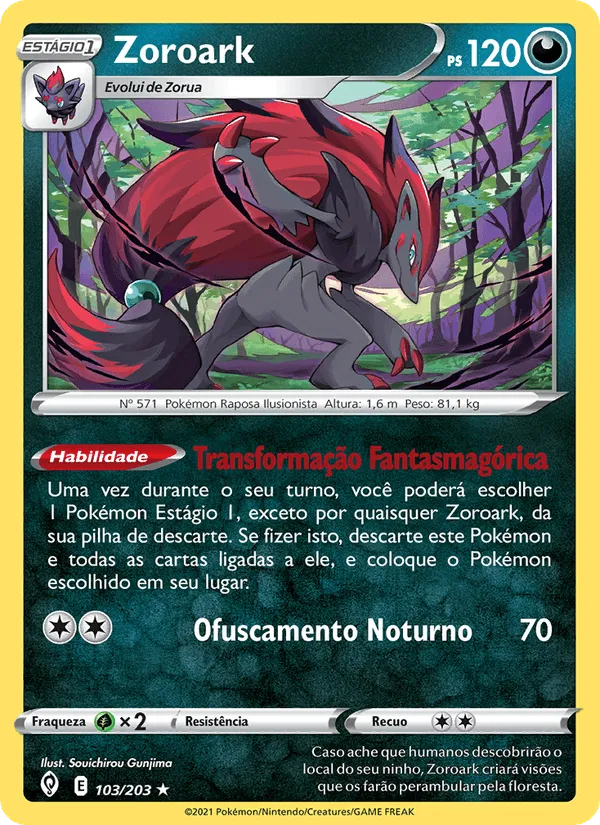 Zoroark · Céus em Evolução 103/203
