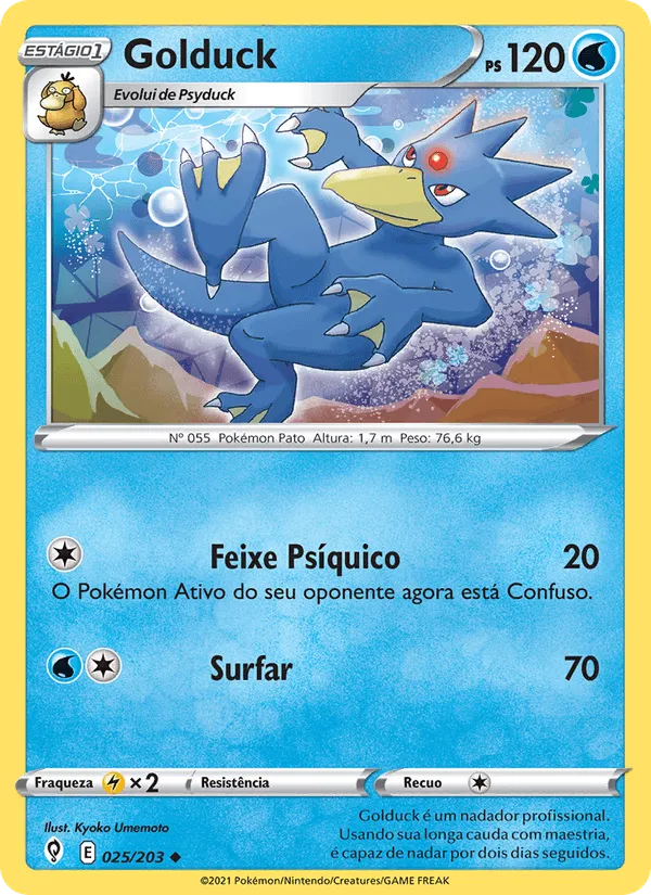 Golduck · Céus em Evolução 25/203
