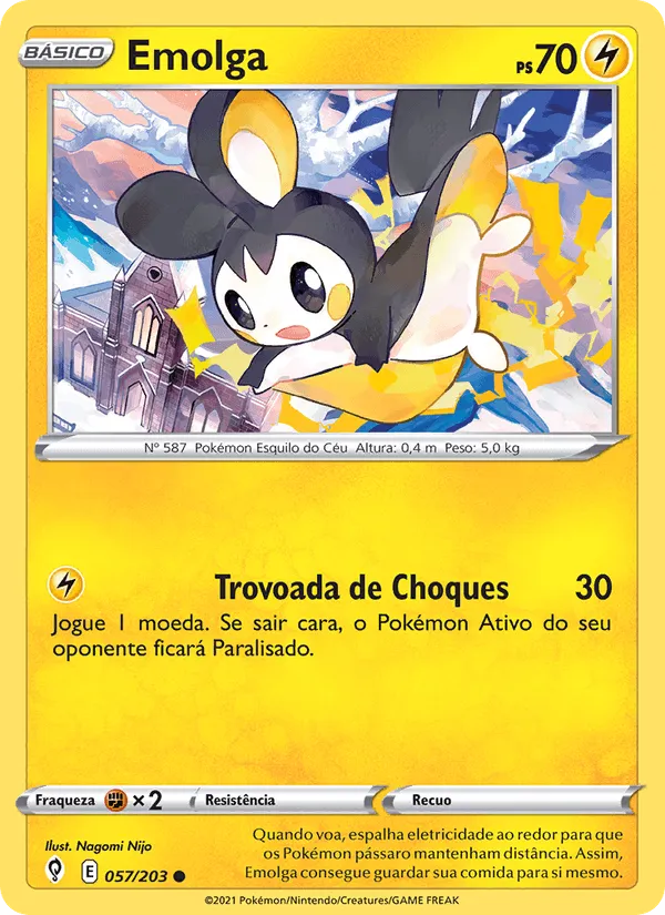 Emolga · Céus em Evolução 57/203