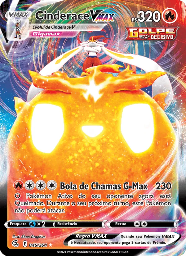 Cinderace VMAX · Golpe Fusão 45/264