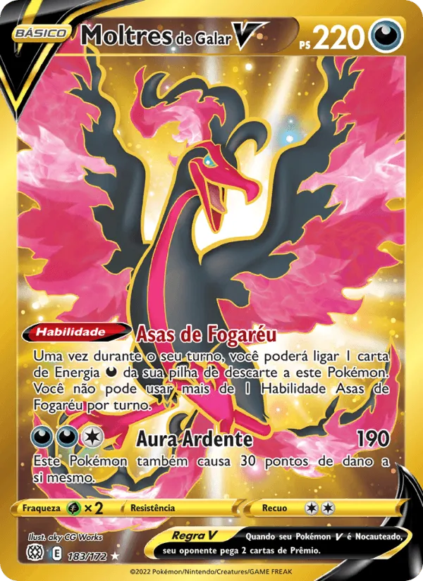 Moltres de Galar V · Astros Cintilantes 183/172