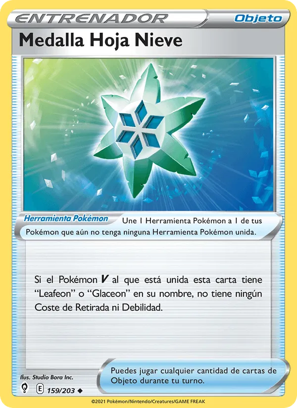 Medalla Hoja Nieve · Cielos Evolutivos 159/203