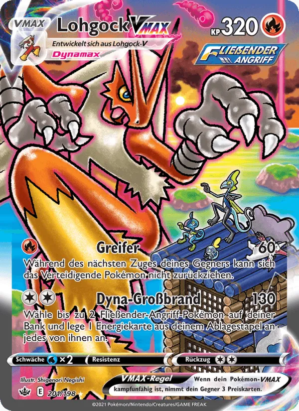 Lohgock VMAX · Schaurige Herrschaft 201/198