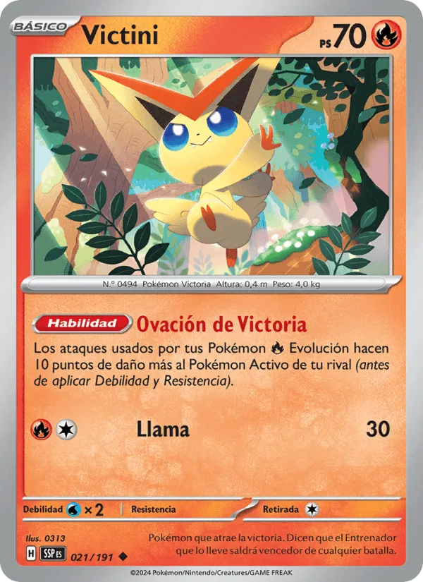 Victini · Chispas Fulgurantes 021/191