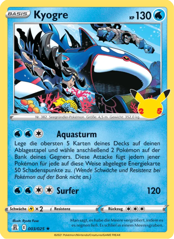 Kyogre · Celebrations 3/25
