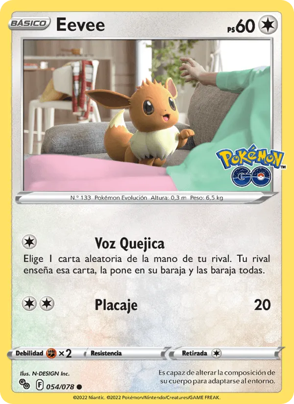 Eevee · Pokémon GO 054/78