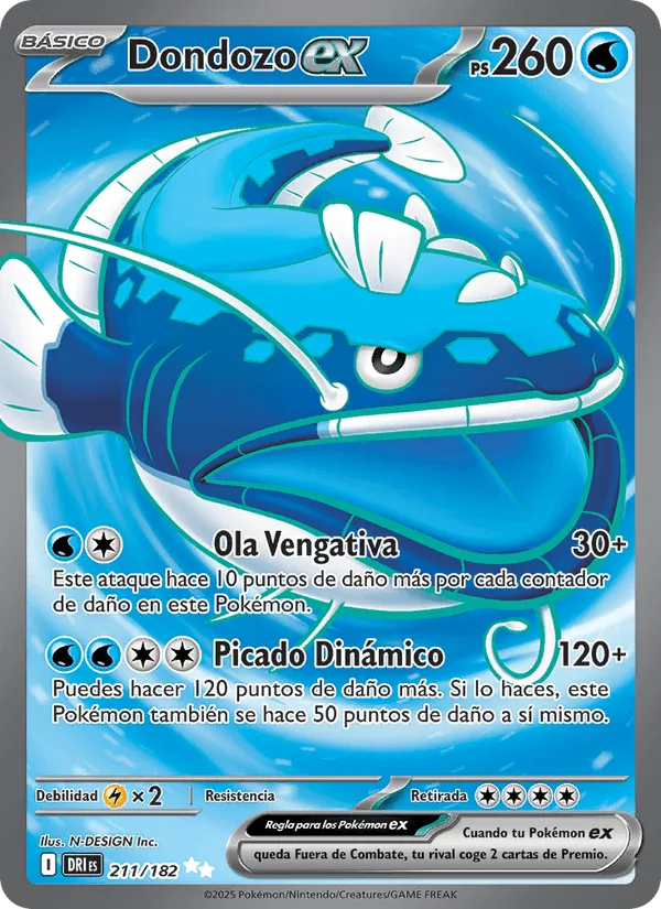 Dondozo ex · Rivales Predestinados 211/182