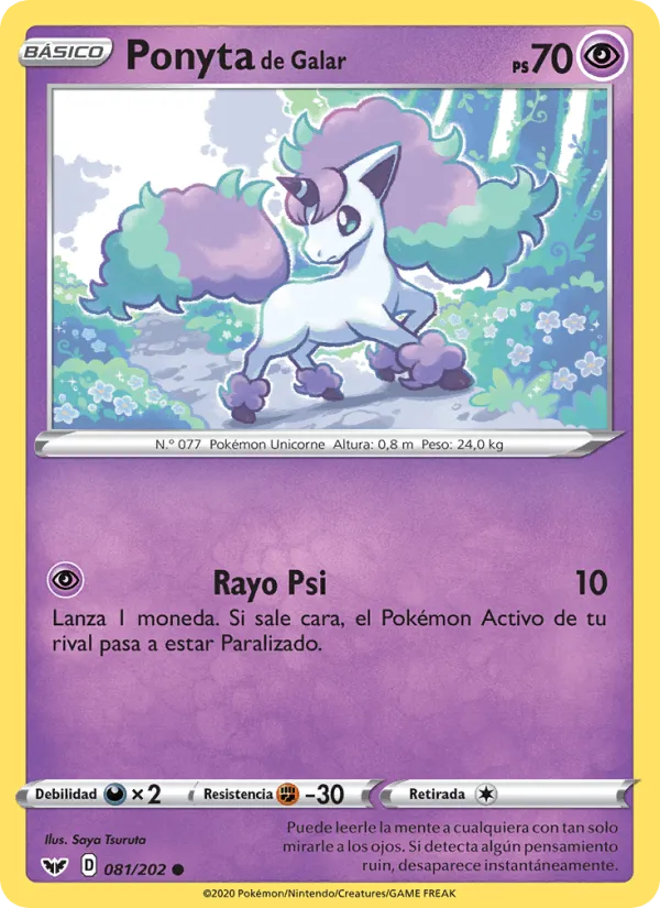 Ponyta de Galar · Espada y Escudo 81/202