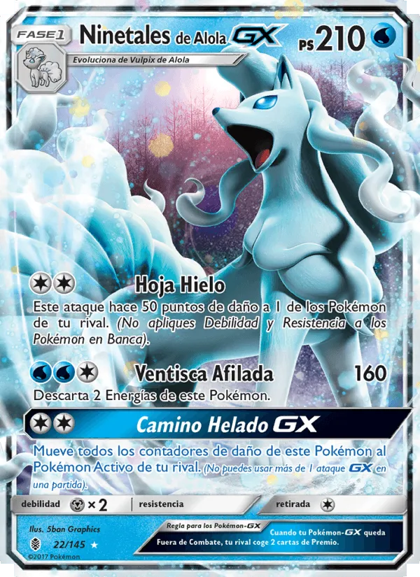 Ninetales de Alola GX · Albor de Guadianes 22/145