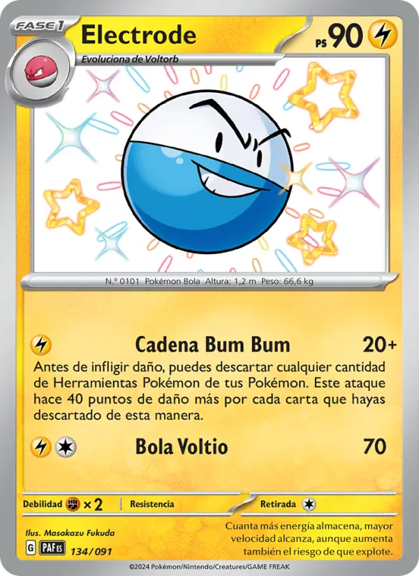 Electrode · Destinos de Paldea 134/91