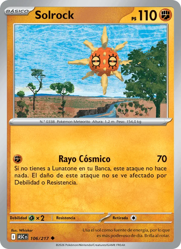 Solrock · Héroes Ascendentes 106/217