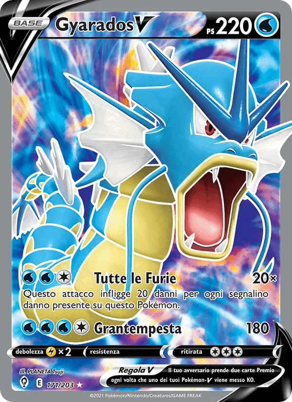 Gyarados V · Evoluzioni Eteree 171/203