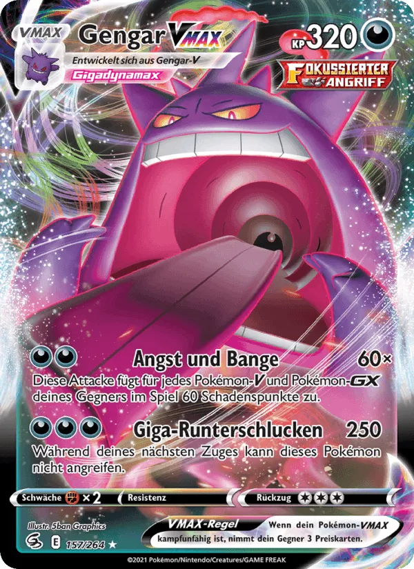 Gengar VMAX · Fusionsangriff 157/264