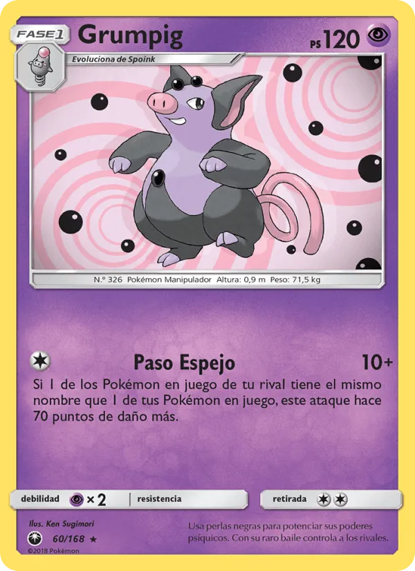 Grumpig · Tormenta Celestial 60/168