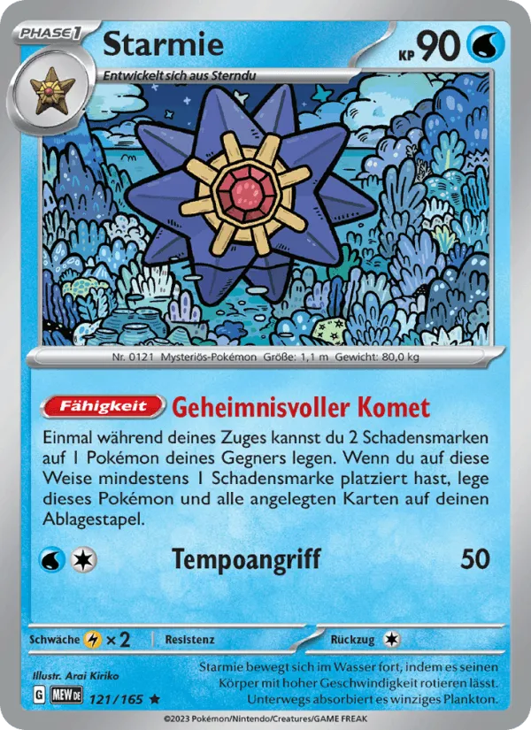 Starmie · 151 121/165
