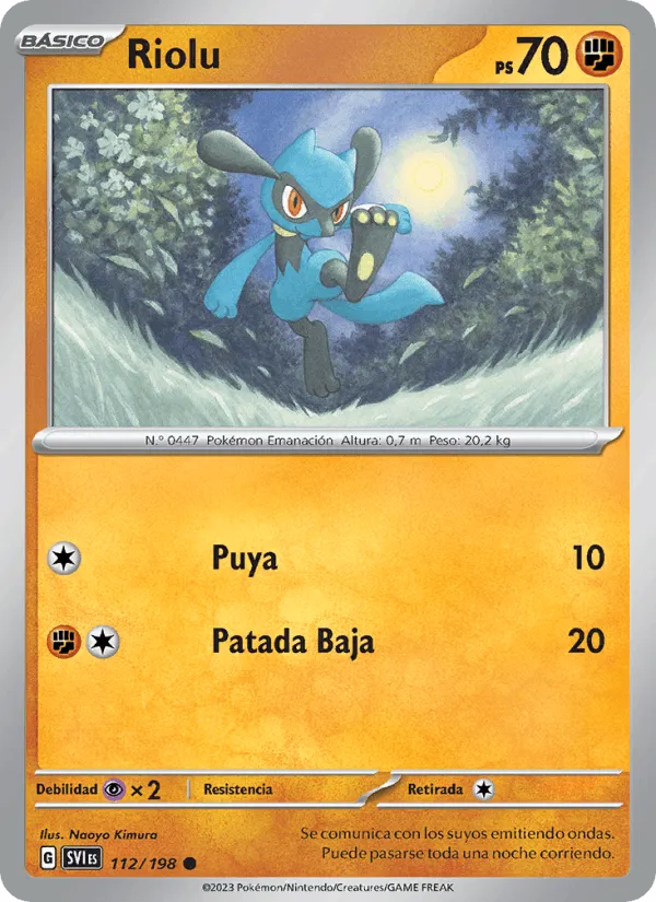 Riolu · Escarlata y Púrpura 112/198
