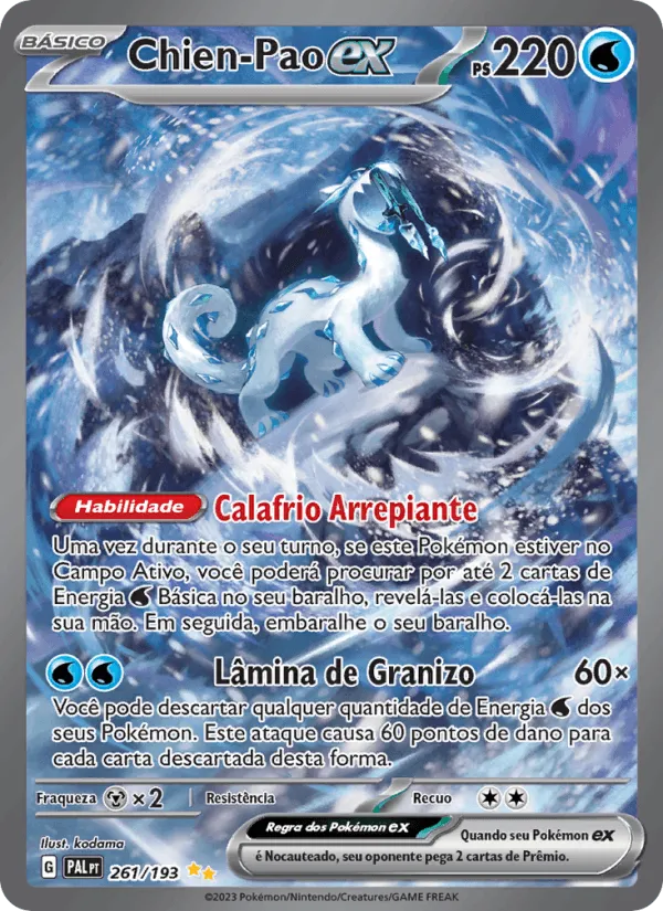 Chien-Pao ex · Evoluções em Paldea 261/193