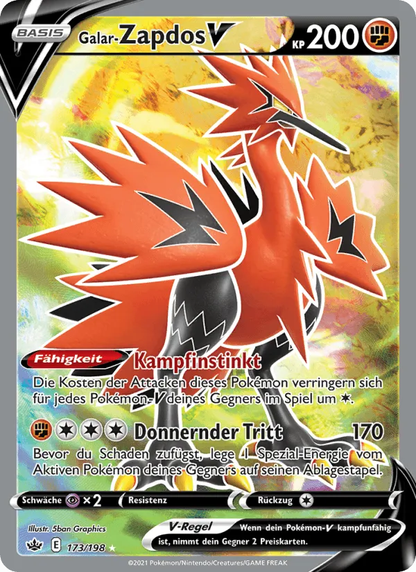 Galar-Zapdos V · Schaurige Herrschaft 173/198
