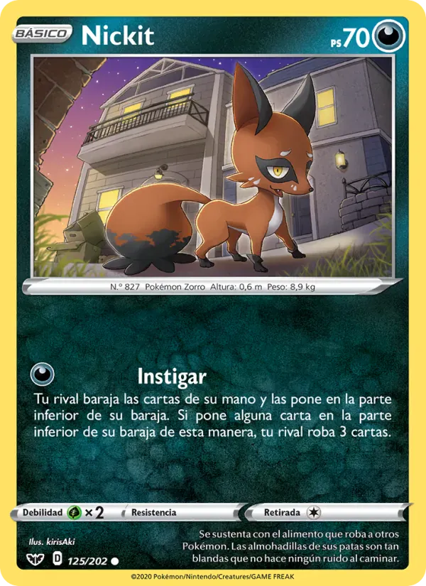 Nickit · Espada y Escudo 125/202