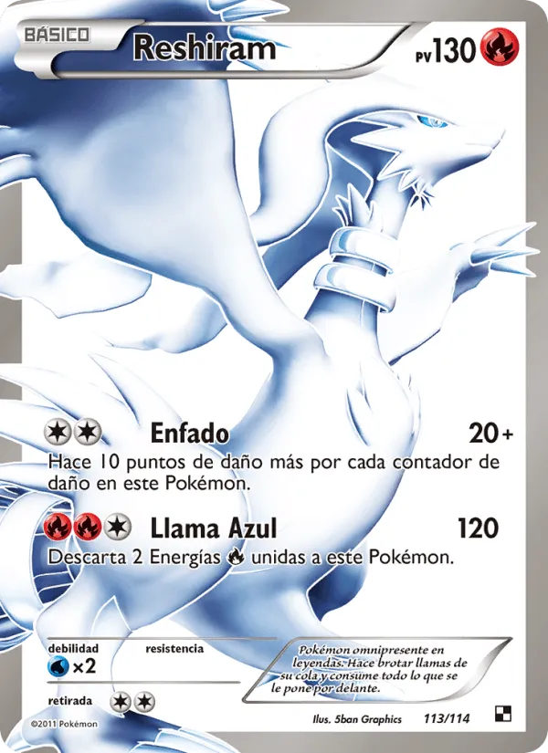 Reshiram · Negro y Blanco 113/114