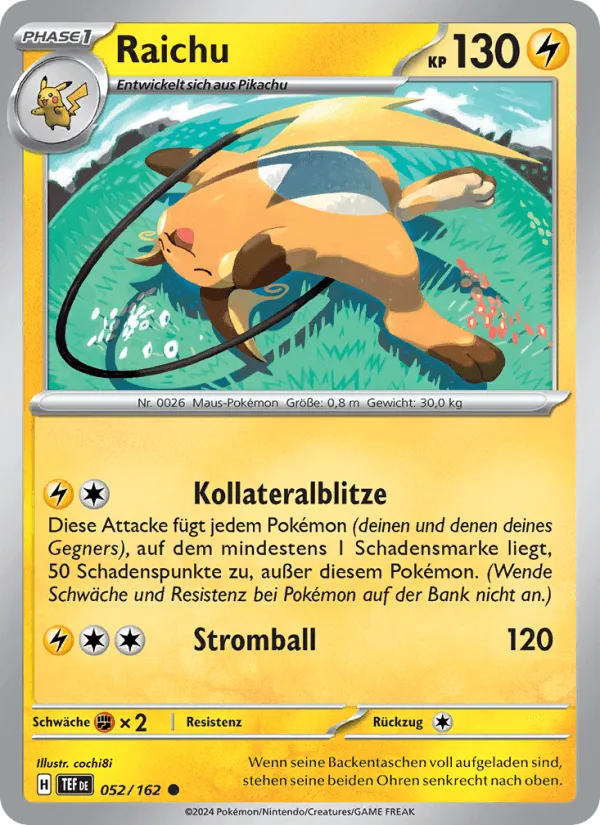 Raichu · Gewalten der Zeit 052/162