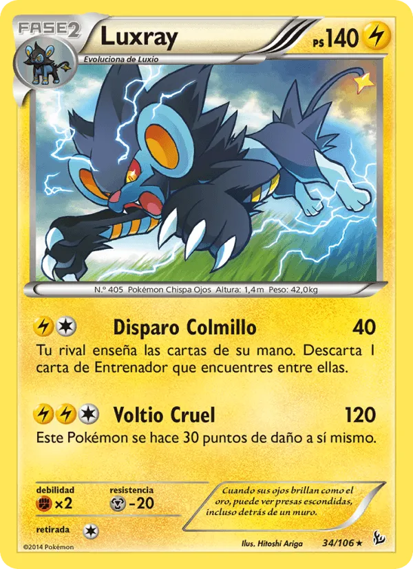 Luxray · Destellos de Fuego 34/106