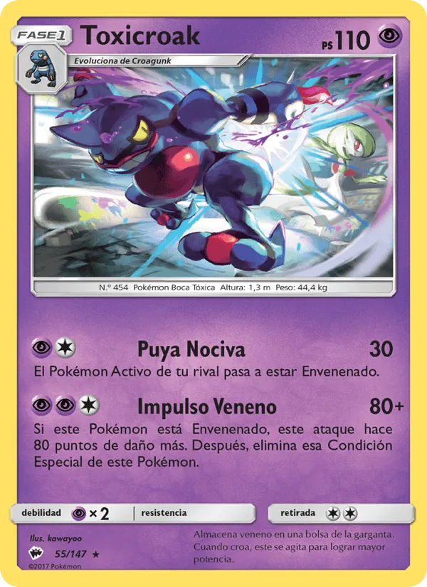 Toxicroak · Sombras Ardientes 55/147