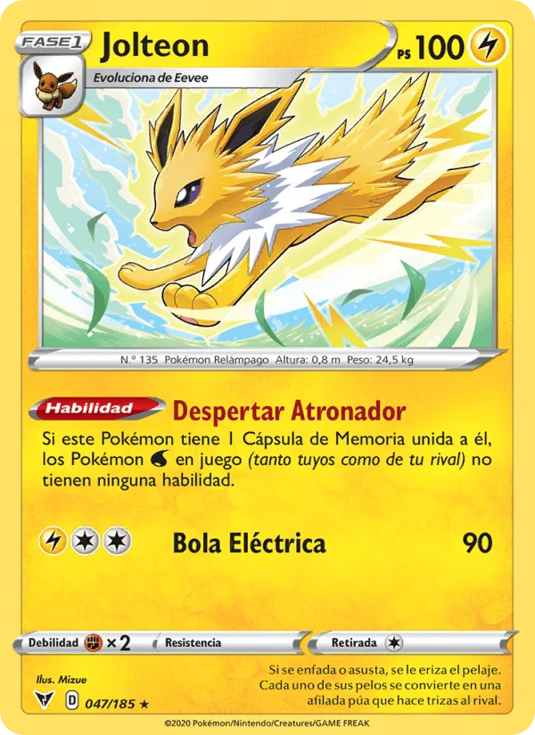 Jolteon · Voltaje Vívido 47/185