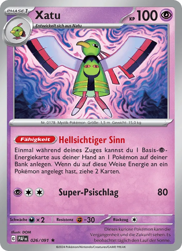 Xatu · Paldeas Schicksale 026/91