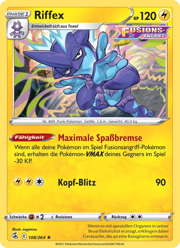 Riffex · Fusionsangriff 108/264
