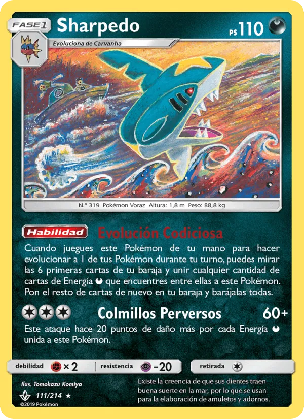 Sharpedo · Vínculos Indestructibles 111/214