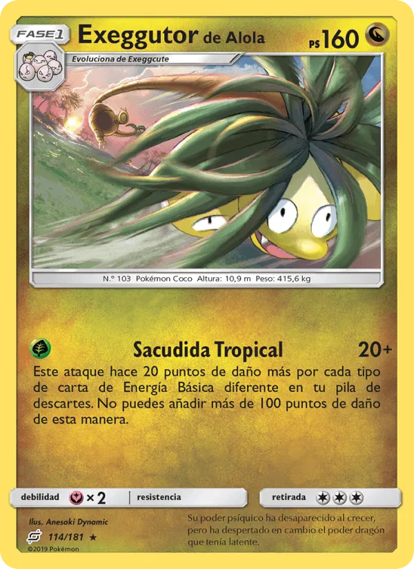 Exeggutor de Alola · Union de Aliados 114/181