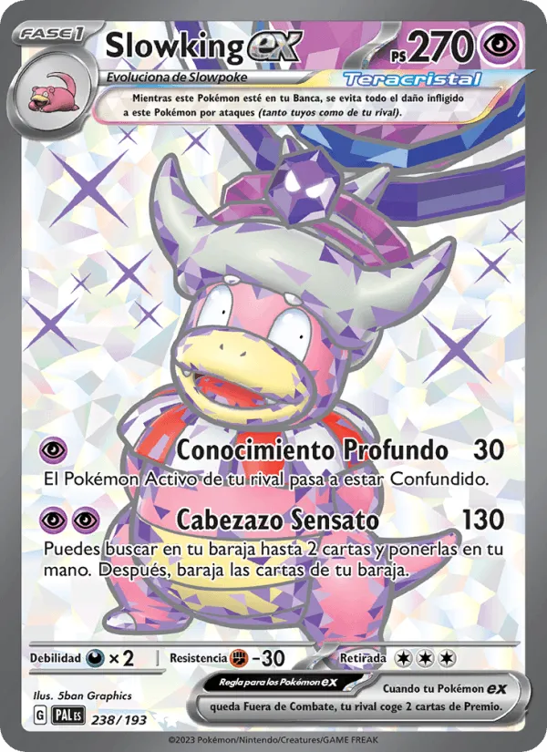 Slowking ex · Evoluciones en Paldea 238/193
