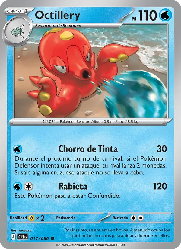 Octillery · Caos Creciente 017/86