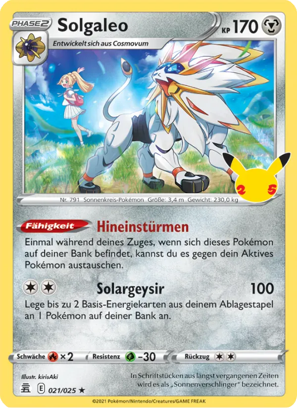 Solgaleo · Celebrations 21/25