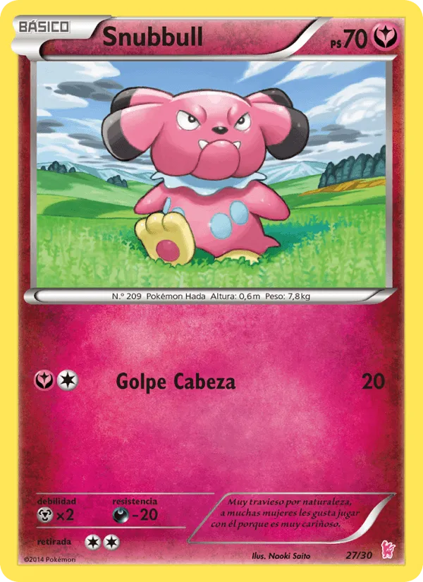Snubbull · Kit de Entrenador XY (Pikachu Enmascarada) 27/30