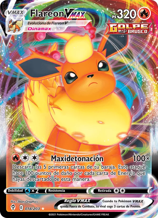 Flareon VMAX · Cielos Evolutivos 18/203