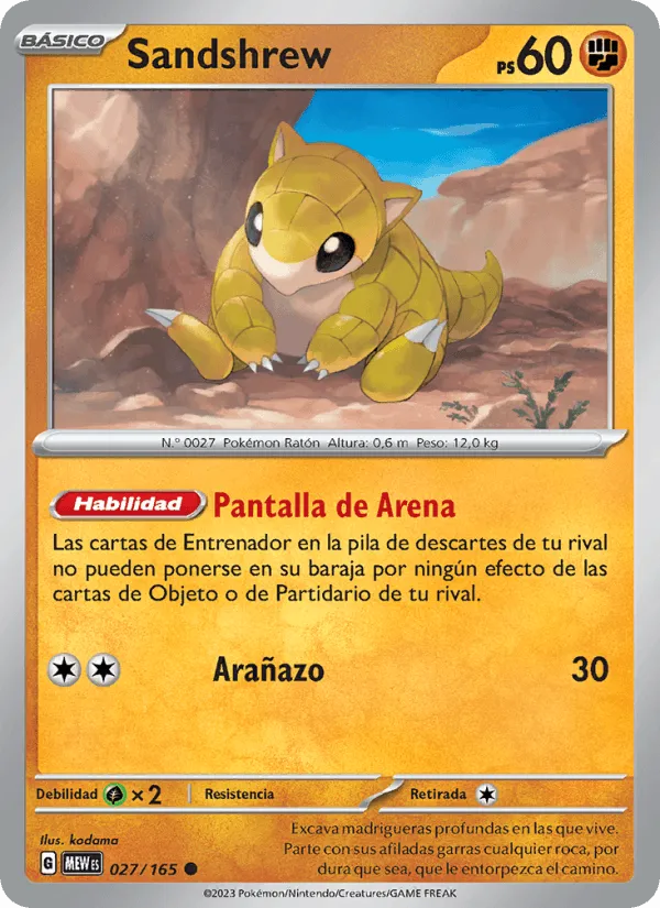 Sandshrew · 151 027/165