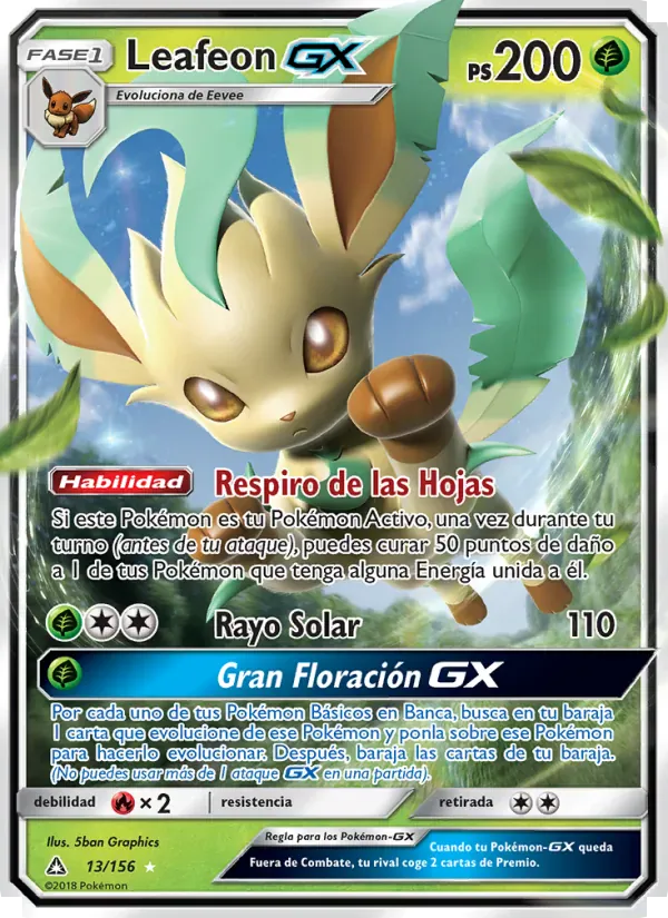 Leafeon GX · Ultraprisma 13/156