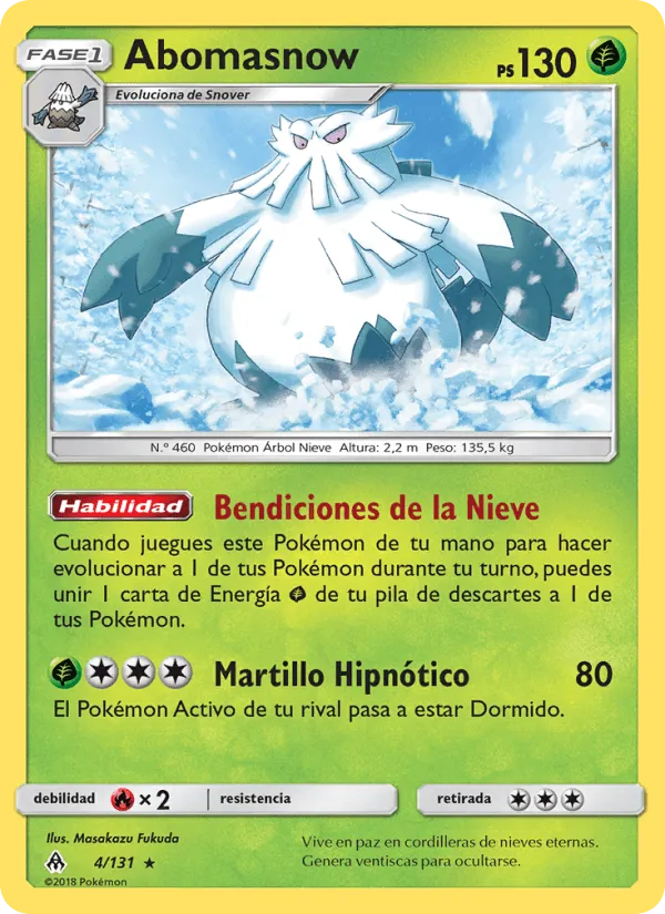 Abomasnow · Luz Prohibida 4/131