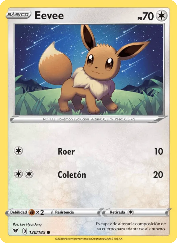 Eevee · Voltaje Vívido 130/185