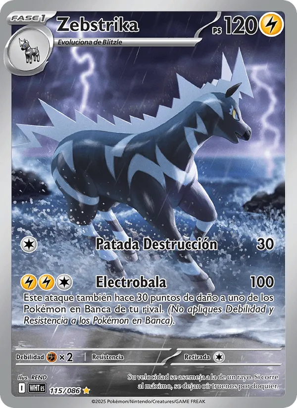 Zebstrika · Llama Blanca 115/86
