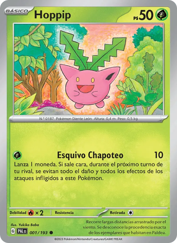Hoppip · Evoluciones en Paldea 001/193