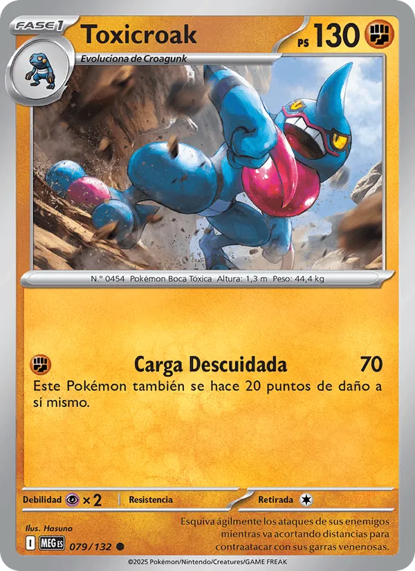 Toxicroak · Megaevolución 079/132