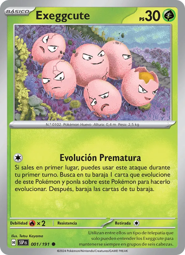 Exeggcute · Chispas Fulgurantes 001/191