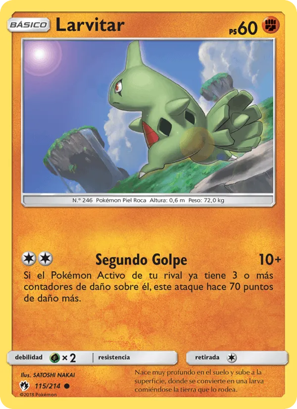 Larvitar · Truenos Perdidos 115/214