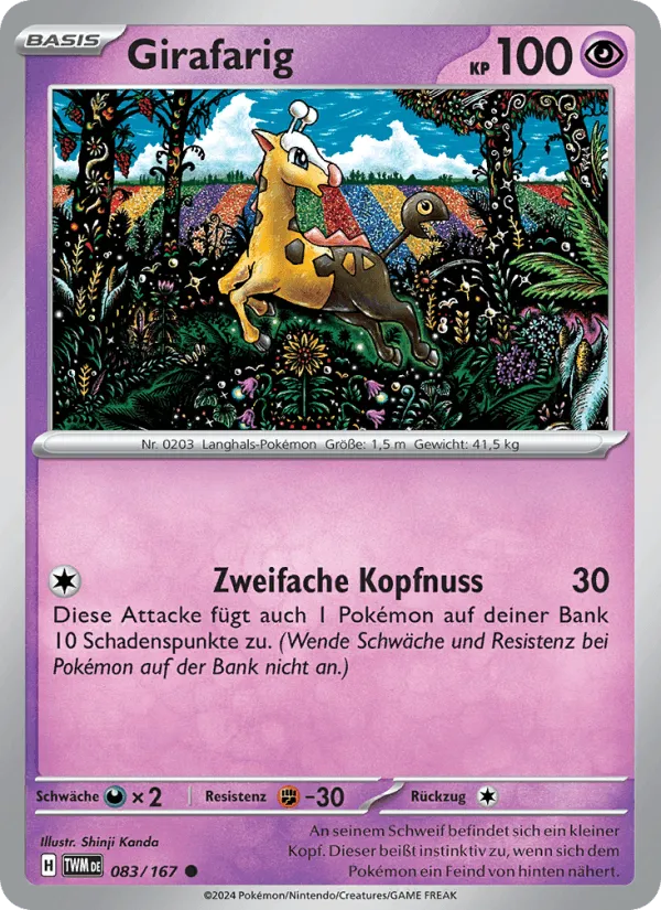 Girafarig · Maskerade im Zwielicht 083/167