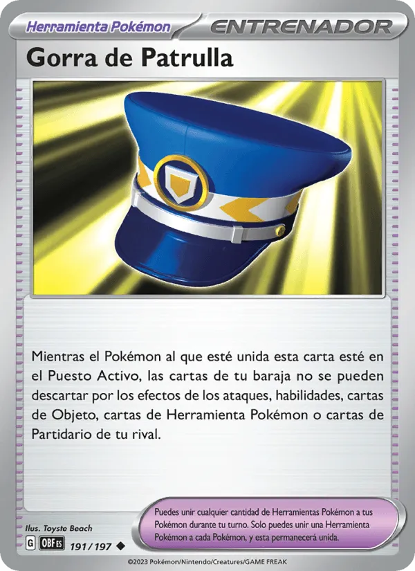 Gorra de Patrulla · Llamas Obsidianas 191/197