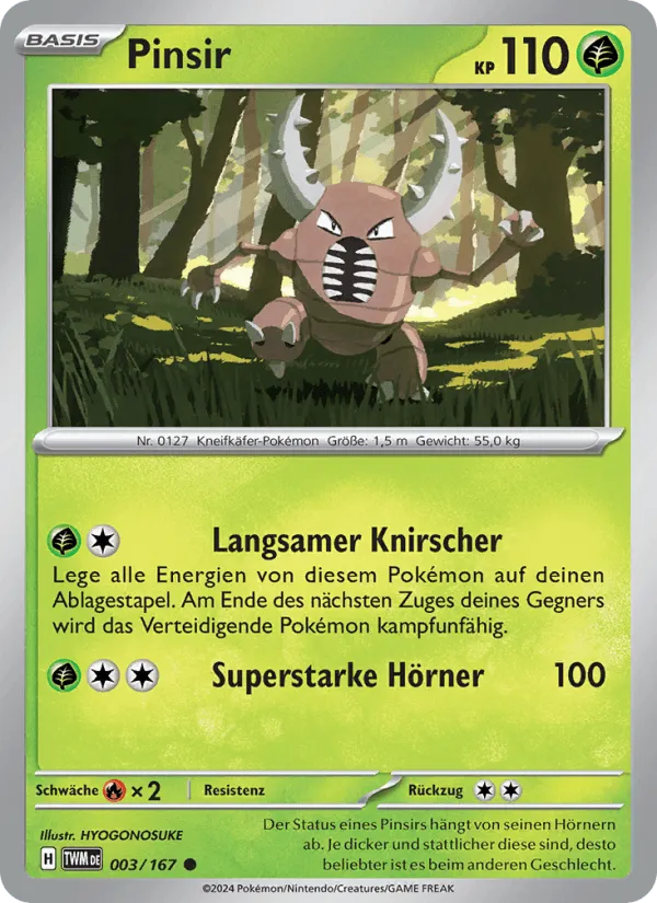 Pinsir · Maskerade im Zwielicht 003/167