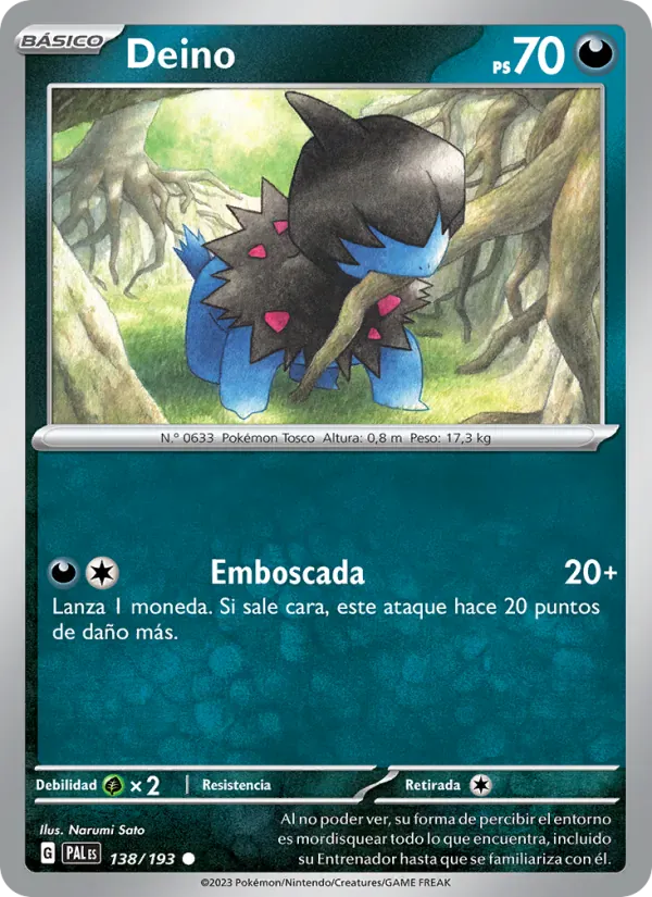 Deino · Evoluciones en Paldea 138/193